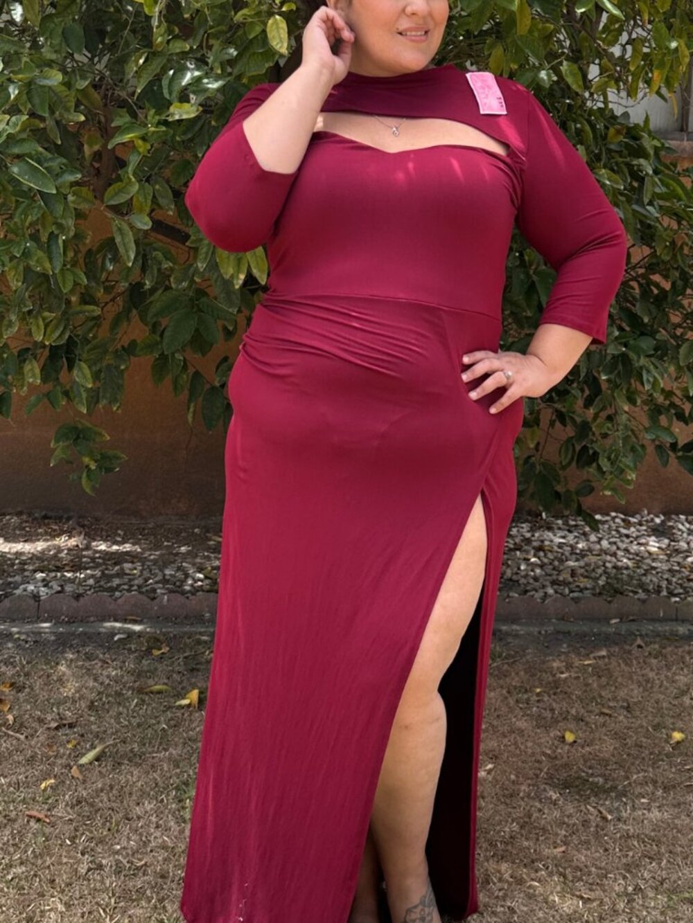 Lilian High Slit Dress 3X
